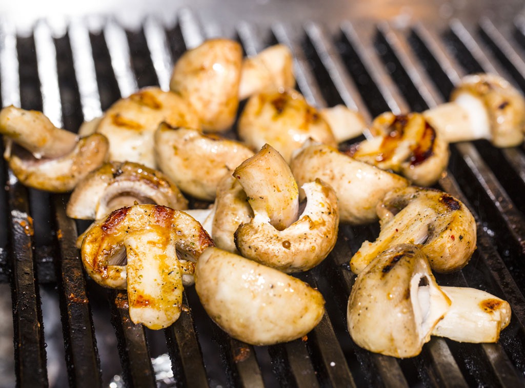 Grilled mushrooms