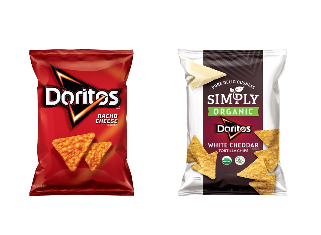 regular versus organic doritos