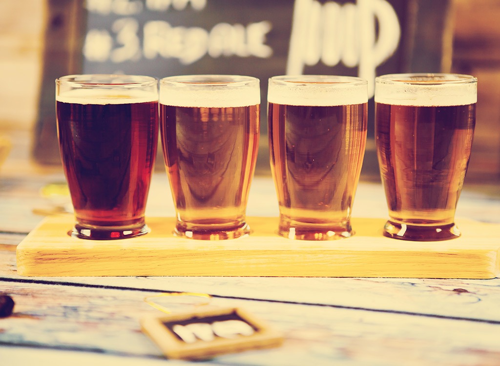 Beer sampler - healthy alcoholic drinks