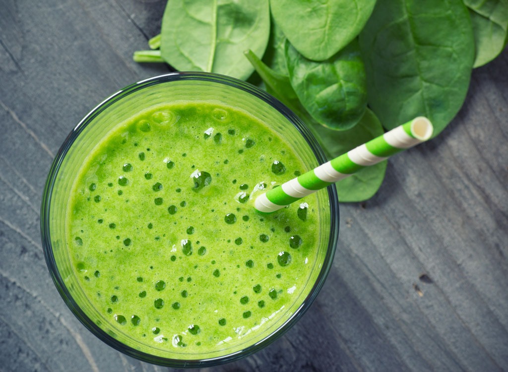 green spinach smoothie