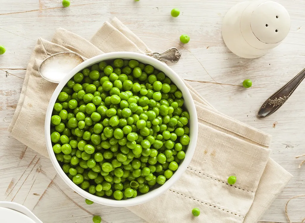 Green peas high fiber foods