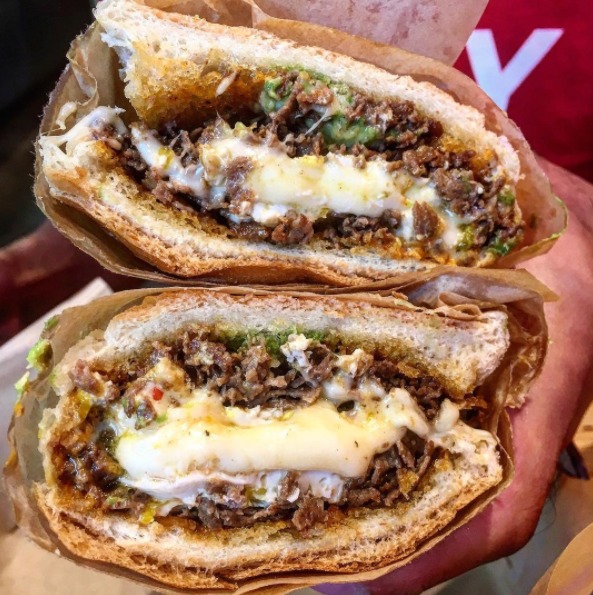 Philly Grilled Cheese Steak at Melt It