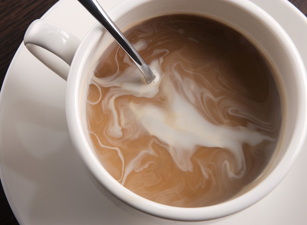 coffee creamer in mug