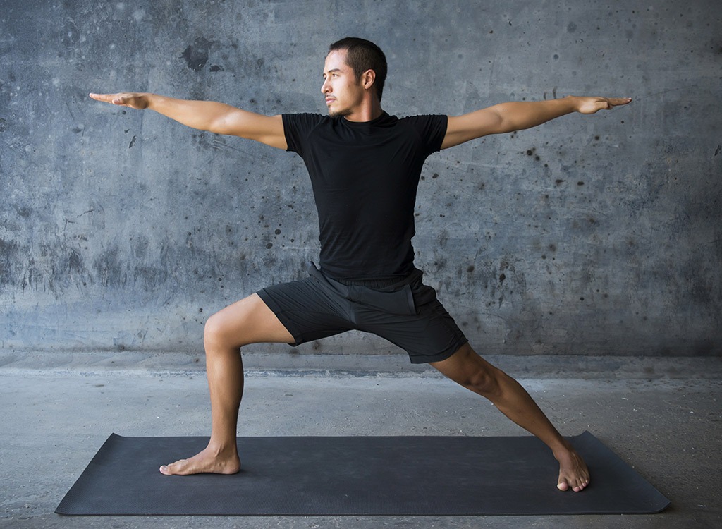 Man doing yoga - weight loss tips for night shift workers