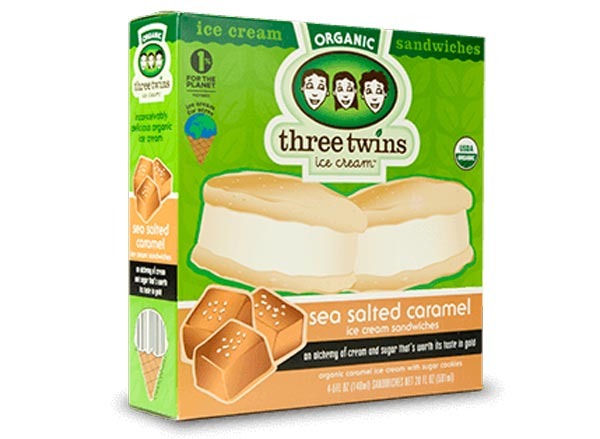 three twins sea salted caramel ice cream sandwich