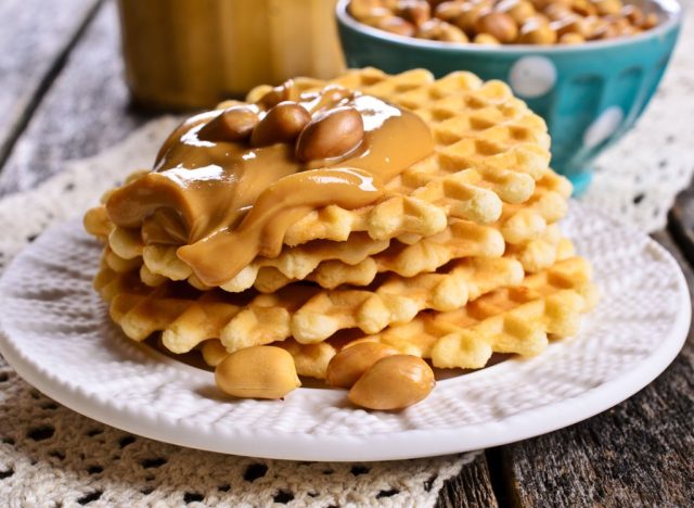 peanut butter waffles