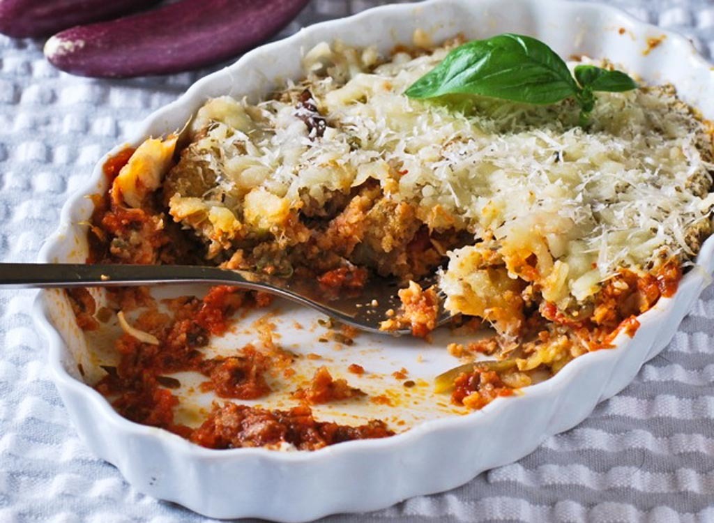 eggplant parmesan for one