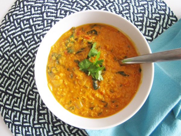 High Protein Vegetarian Meals Coconut Curry Lentil Soup