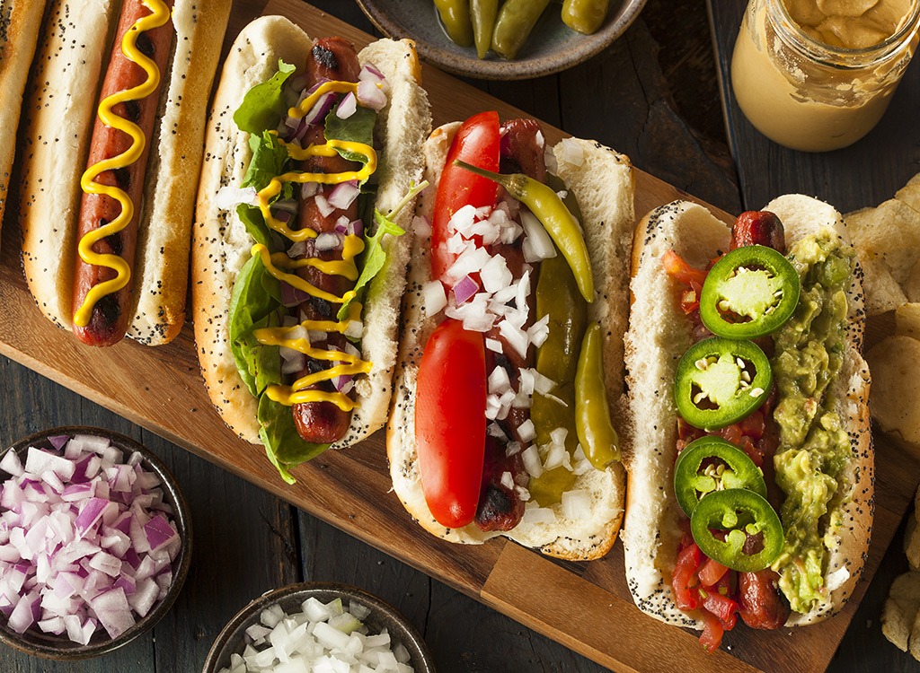 healthy tailgating foods for weight loss - hot dogs