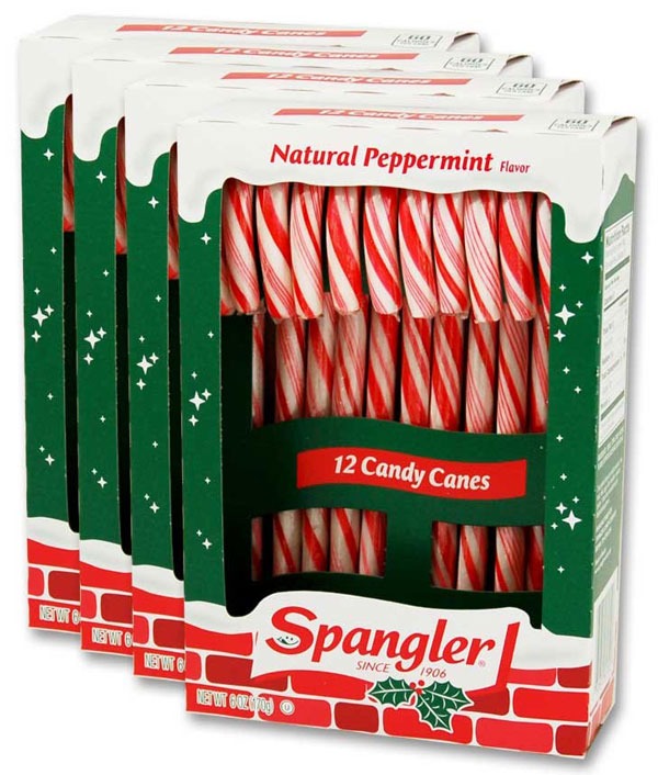 SPANGLER PEPPERMINT CANDY CANES