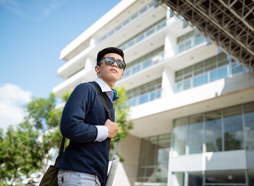 Asian man in sunglasses - weight loss tips for night shift workers