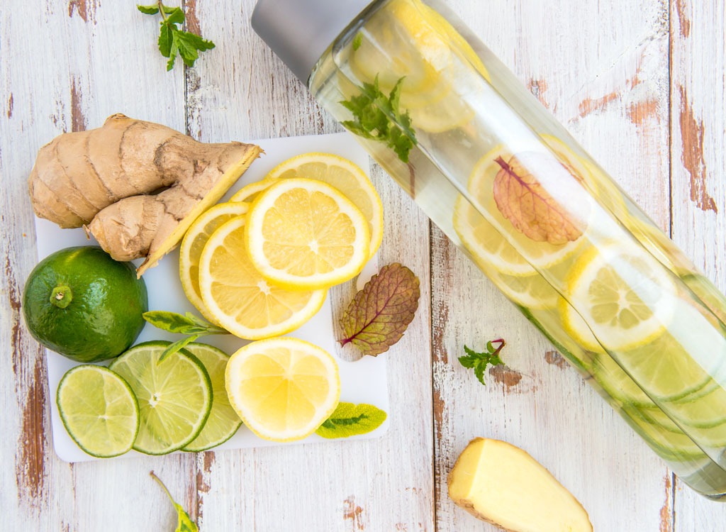 Ginger water - benefits of lemon