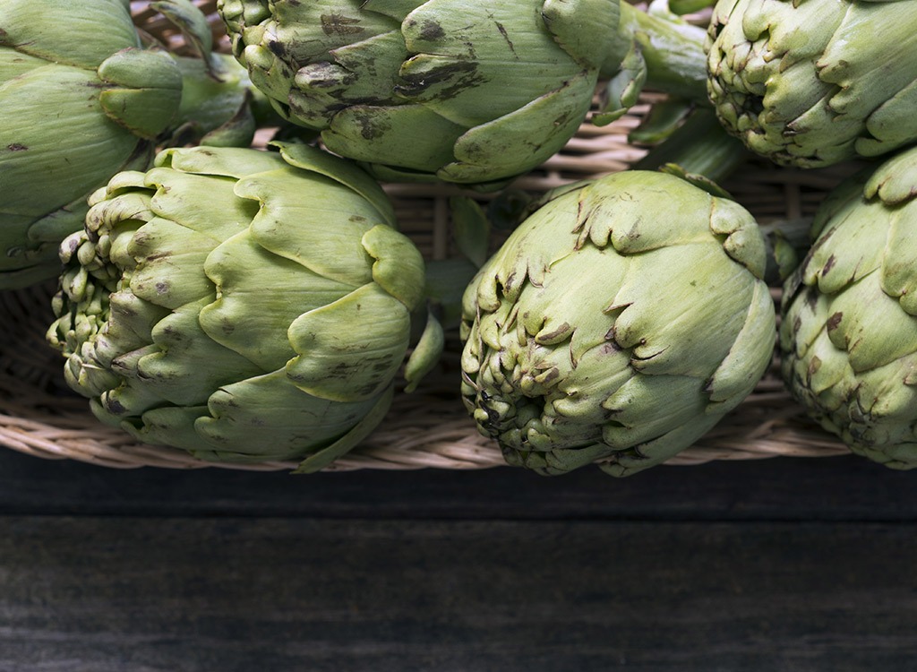 Spring foods artichokes