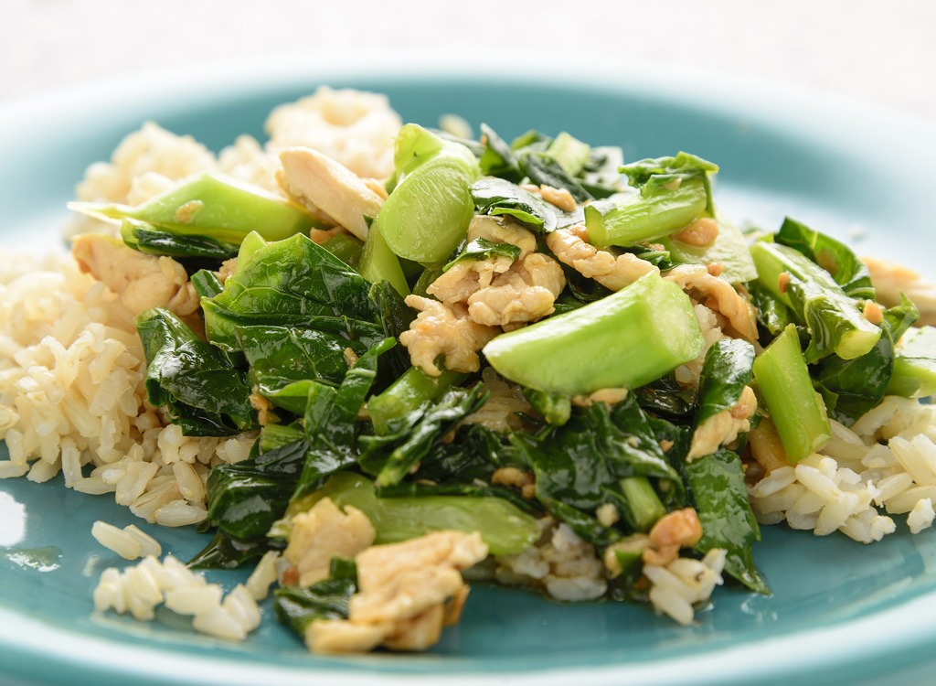 Brown rice and vegetables