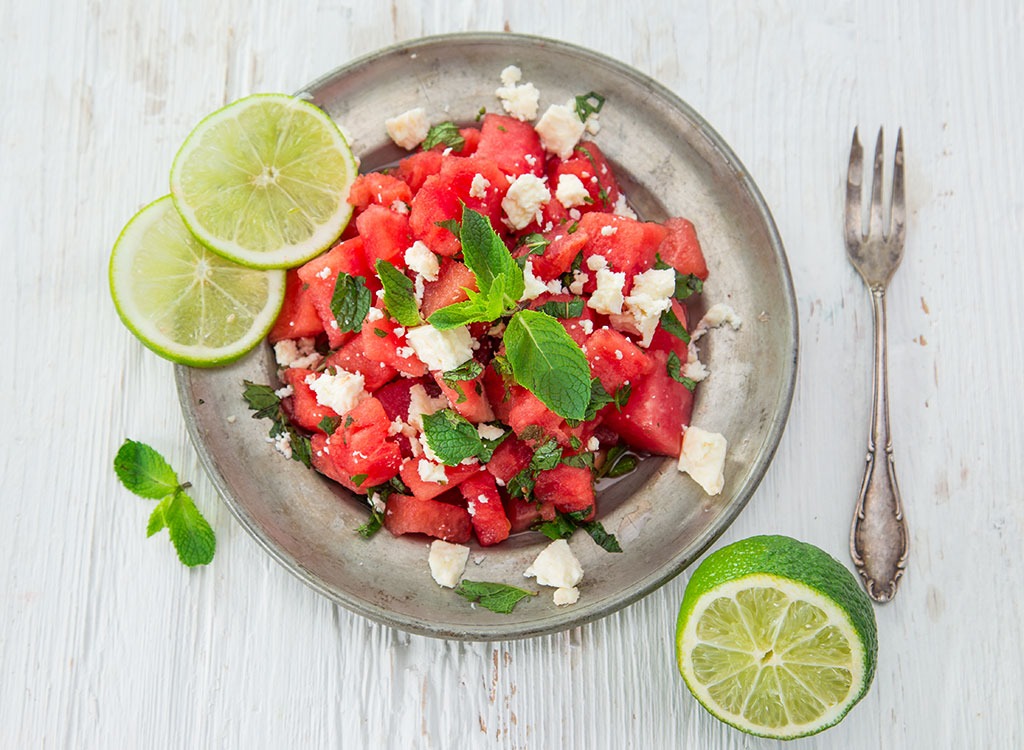 mint watermelon salad