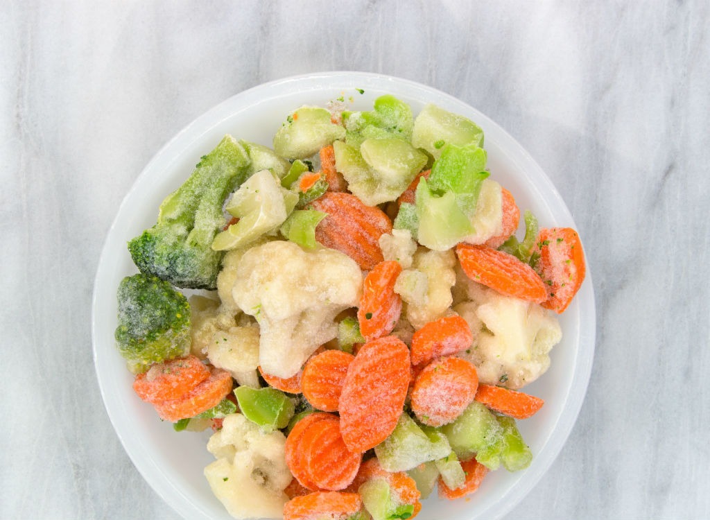 Healthy cooks frozen vegetables