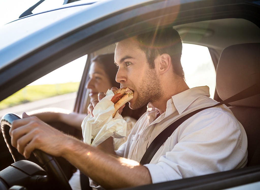 eating while driving