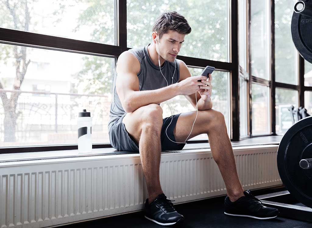 man gym phone