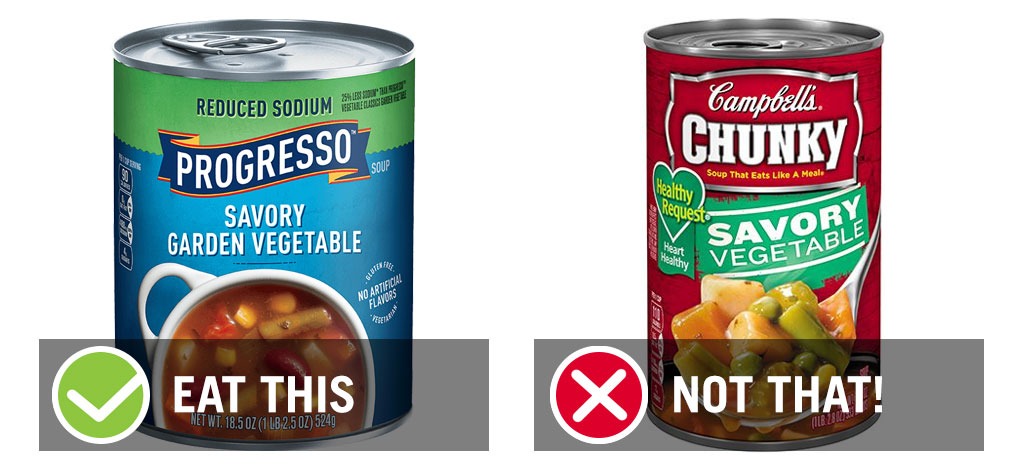 Canned soup