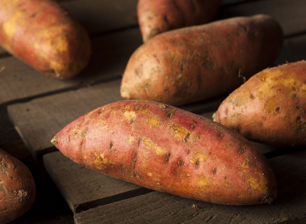 Busy stocked foods potatoes