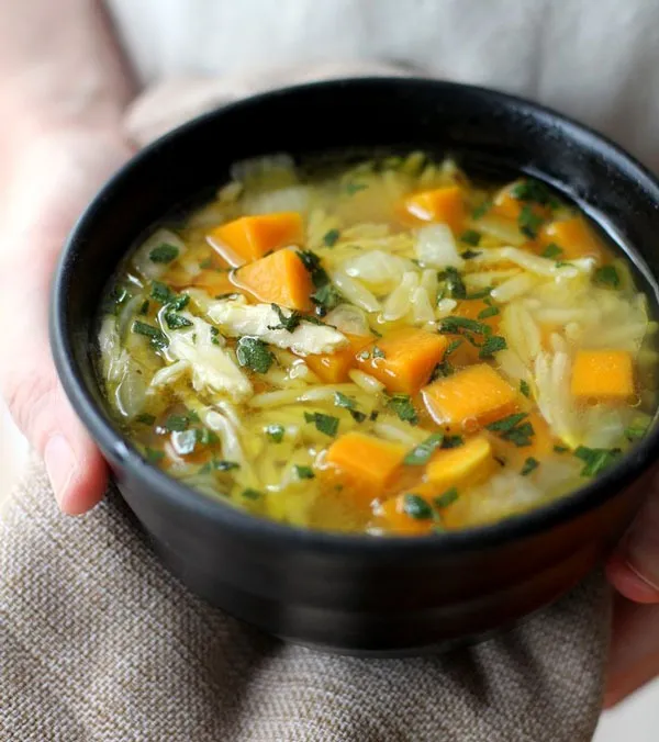 Chicken Butternut Squash and Orzo Soup