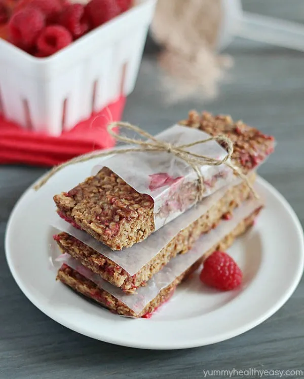 raspberry chocolate protein bars