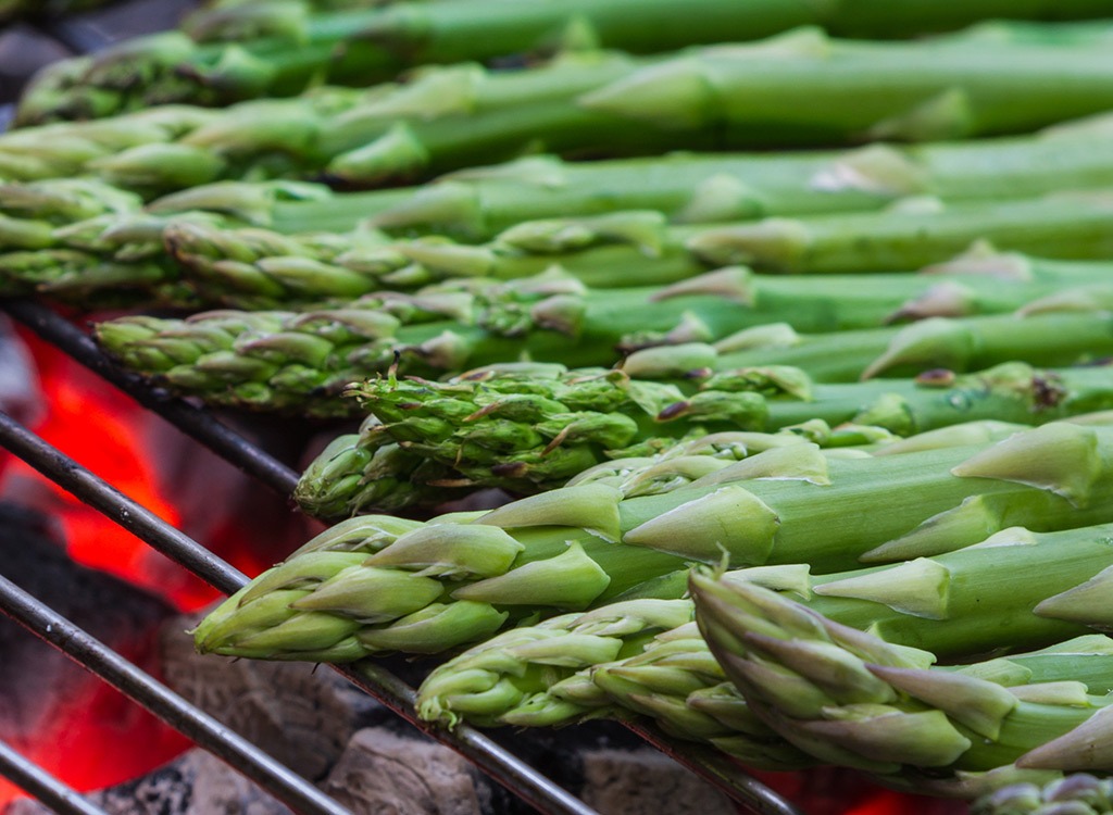 Grilled asparagus