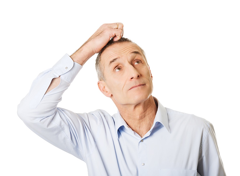 Confused older man