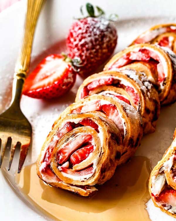 flatbread french toast roll ups