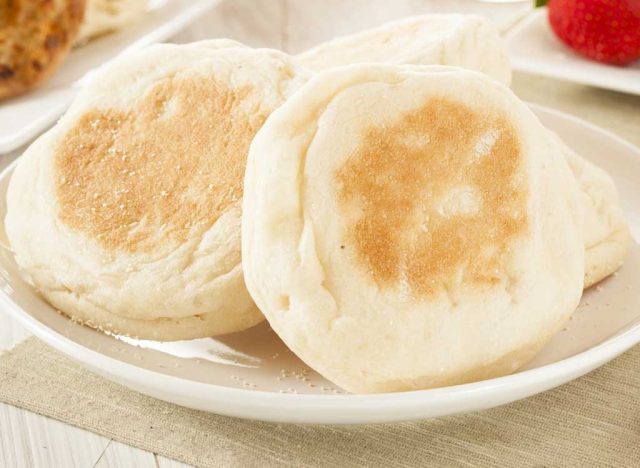 english muffins on a plate