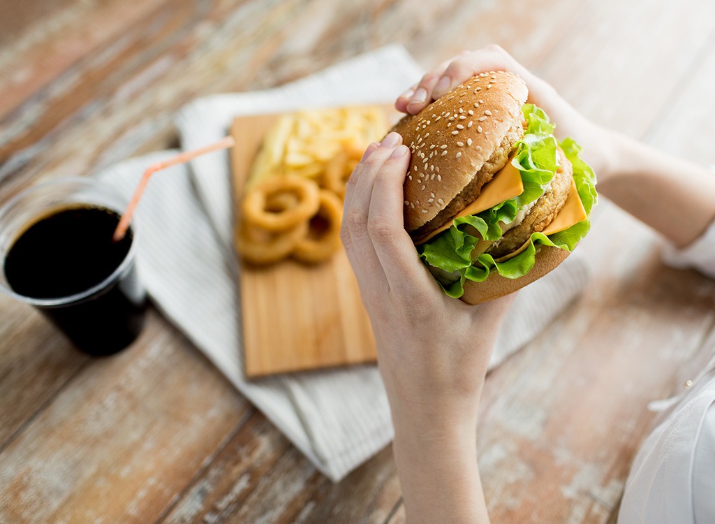 high fat cheeseburger - best cheat meal on cheat day