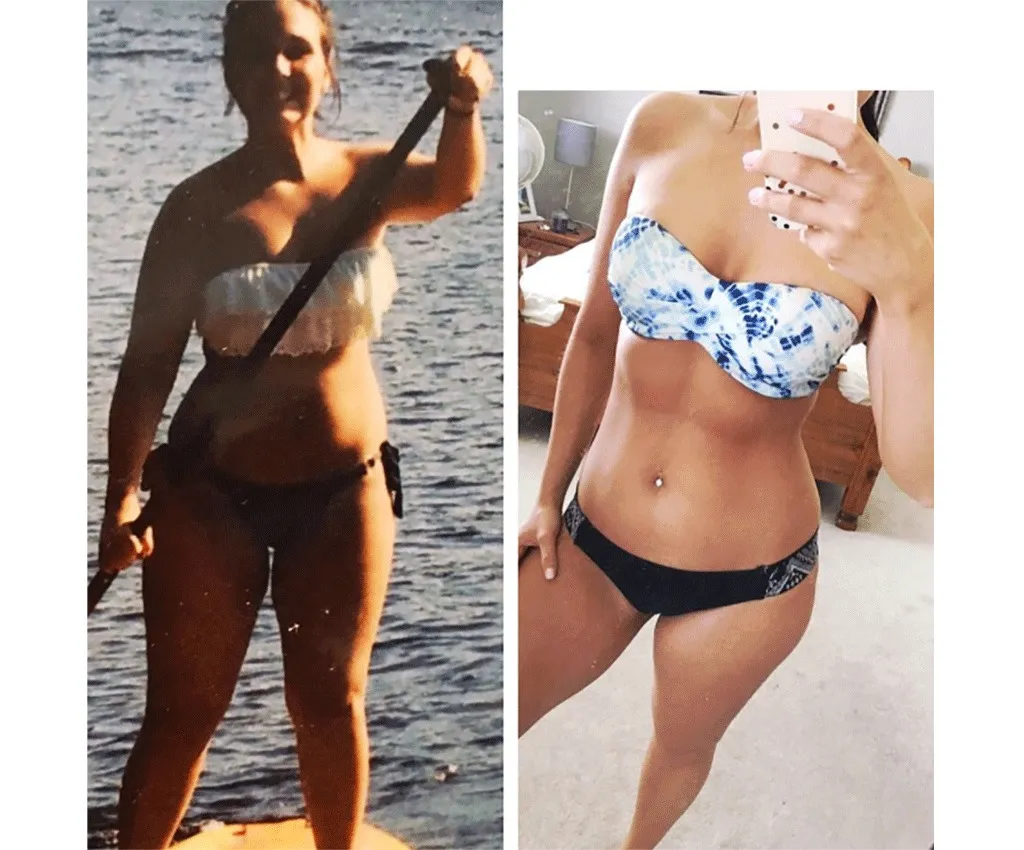 jessica before and after weight loss instagram