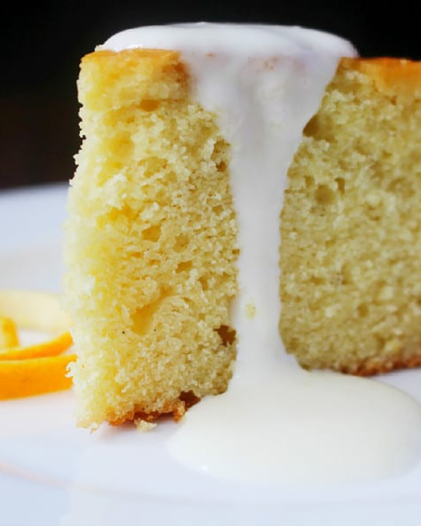 spaghetti squash cake with orange cream