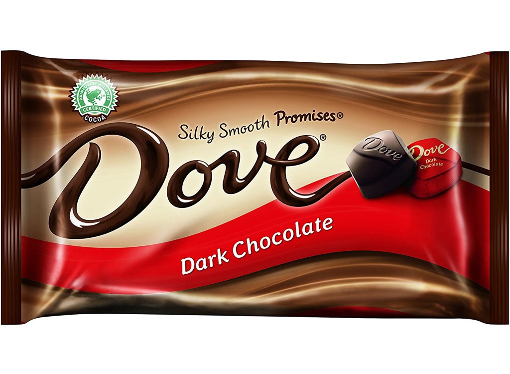 dove dark chocolate squares