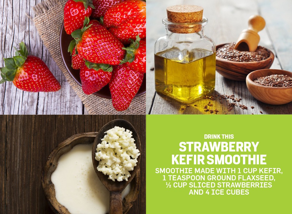 biggest loser snacks strawberry kefir smoothie
