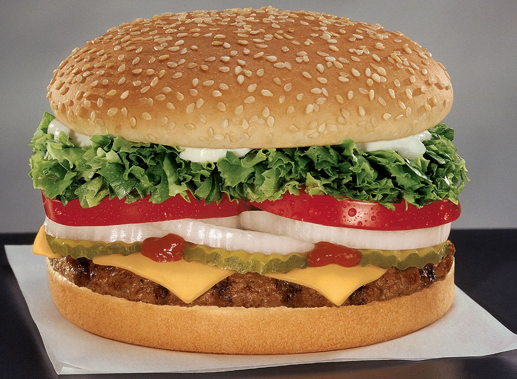 fast food chains that use antibiotics - burger king whopper