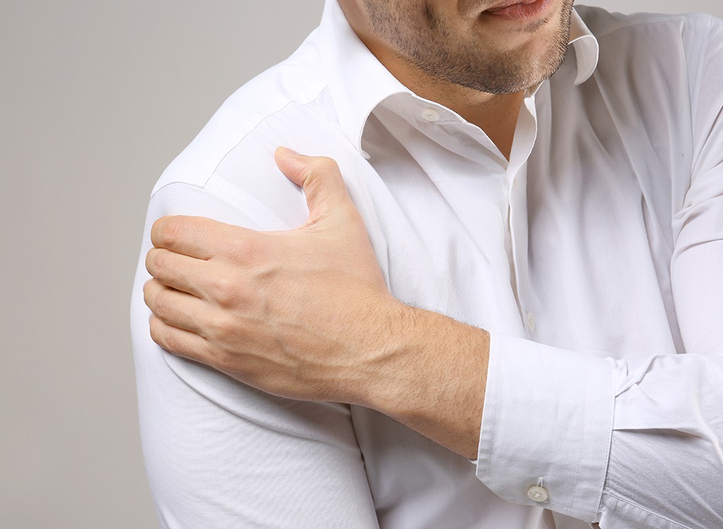 Man with shoulder pain