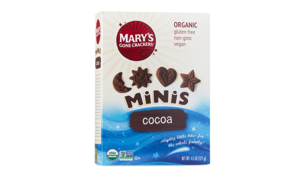 mary's gone crackers cocoa minis