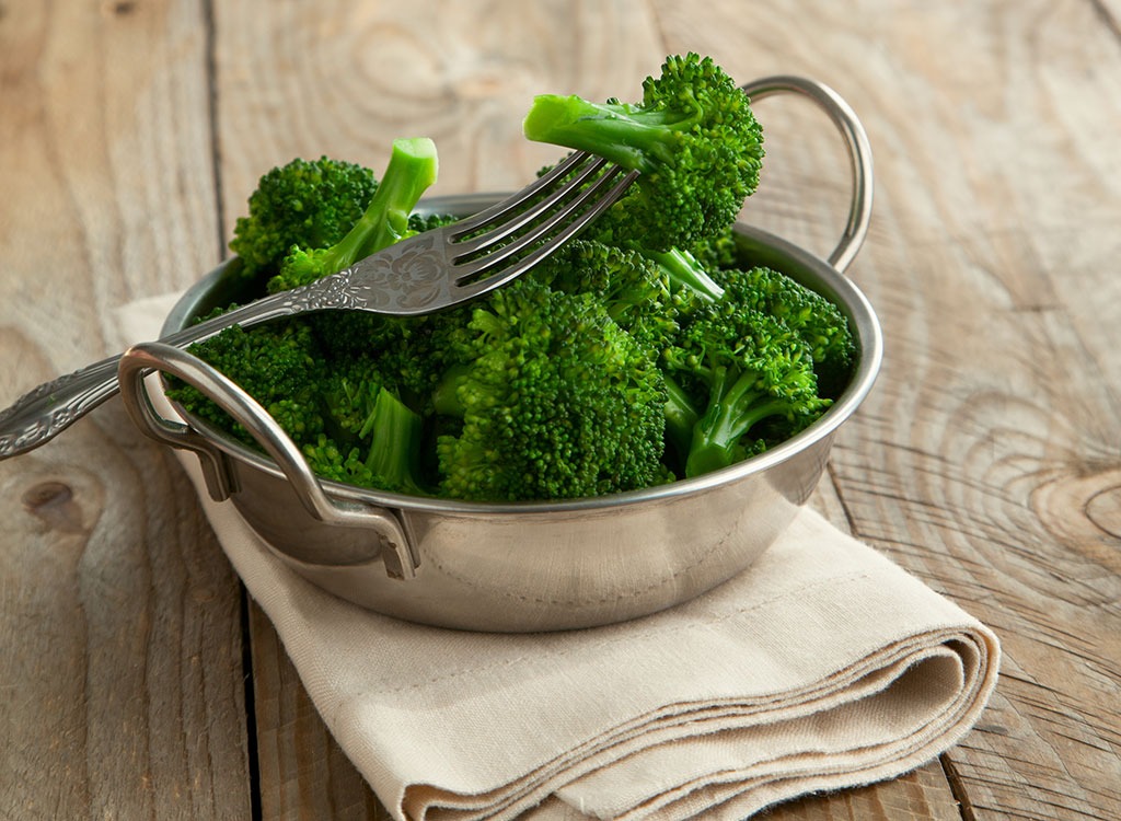 Steamed broccoli