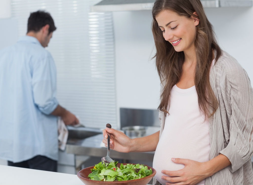 healthy pregnant woman