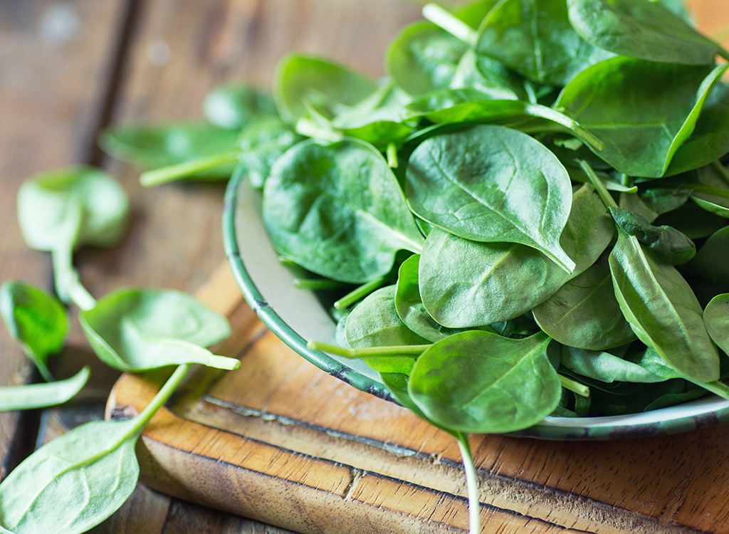 Plate of spinach