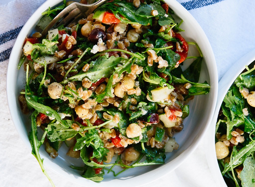 Greek farro salad