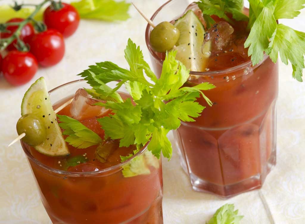 Bloody mary - healthy alcoholic drinks
