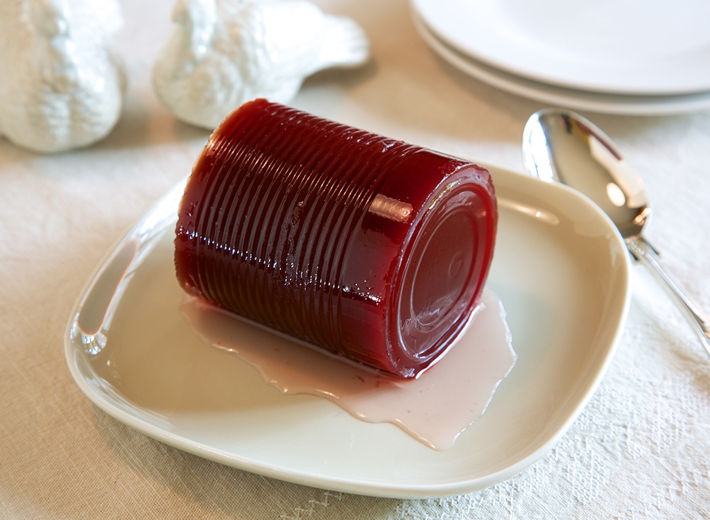 Canned cranberry sauce - foods high in carbs
