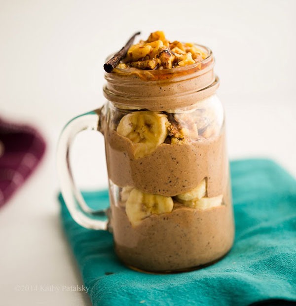 mason jar oats recipe mocha parfait