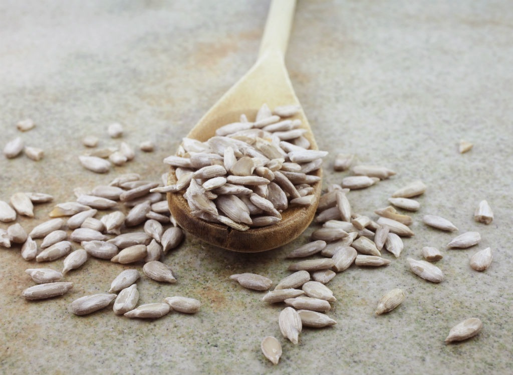 sunflower seeds and flaxseed