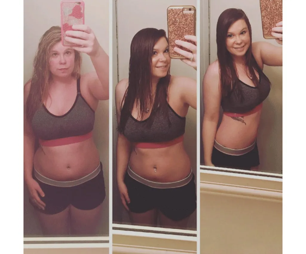 kim before and after weight loss instagram