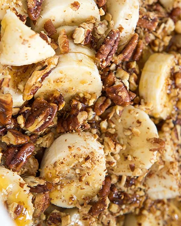 slow cooker banana pecan french toast
