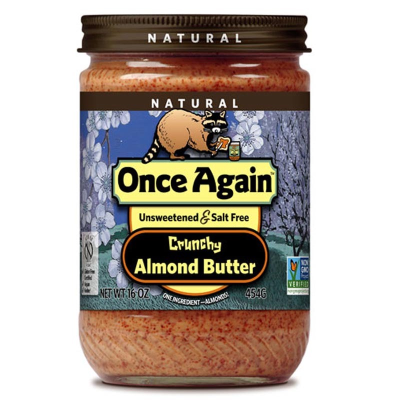 once again natural crunchy almond butter