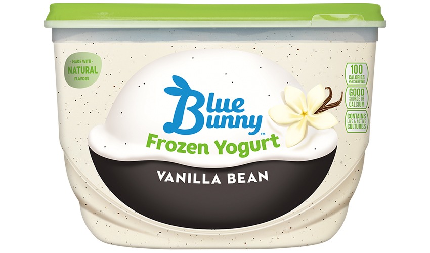 blue bunny frozen yogurt vanilla bean